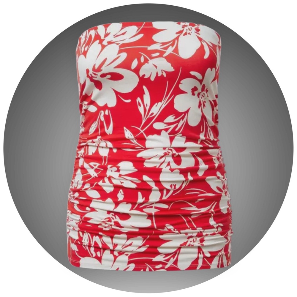 NEW Floral Strapless Tube Top